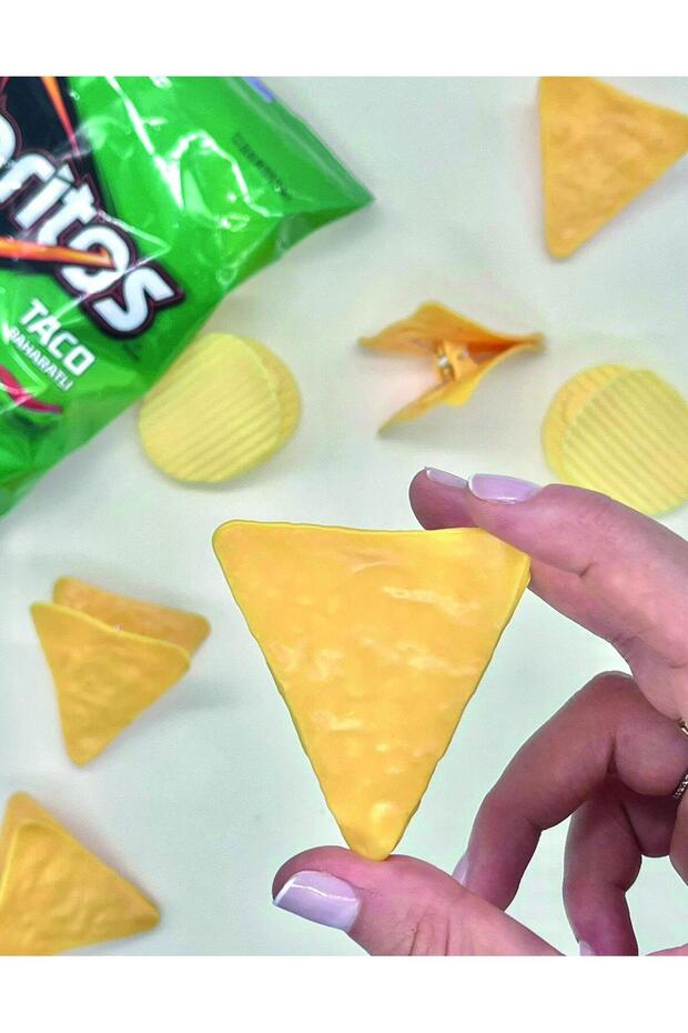 Üçgen Cips Ataş - Klips - 4