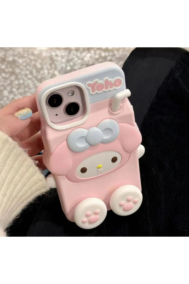 iPhone 11 -Uyumlu  Sevimli Karakter Kalın Hamur Eğlence Silikon Fun Kapak/Kılıf - Yoho - 4