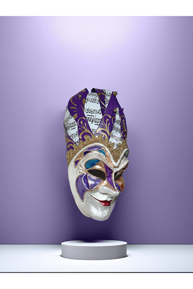 Jolly Joker Tekno Venedik Maskesi - Mor - 2