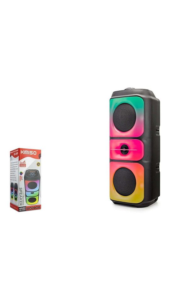 Kimiso QS3629 Bluetooth Hoparlör Rgb Led Işık & Radyo & Usb &2x10W - 2