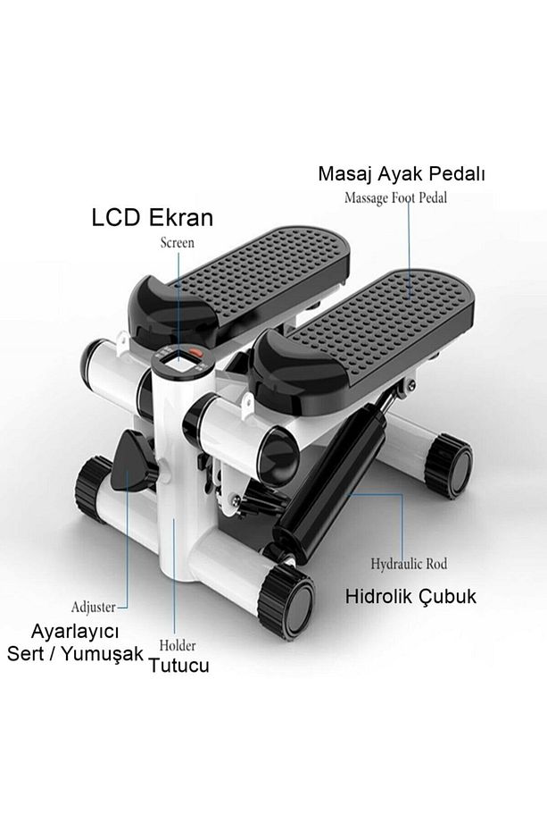 Stepper Egzersiz Aleti Adım Bandı Step Direnç Bandı Ve Lcd Ekranlı Adım Egzersiz - 7