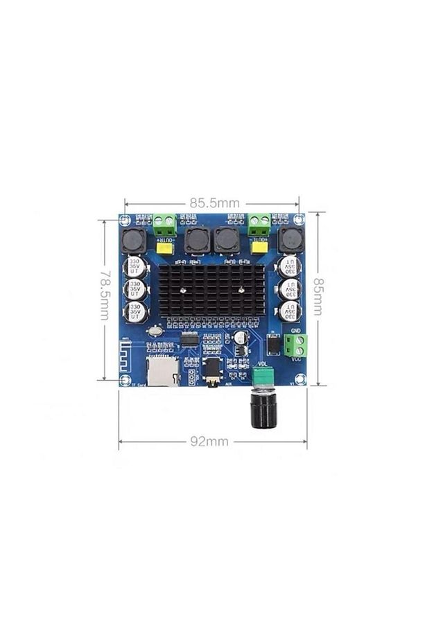 2 x 100W Bluetooth 5.0 Amfi Devresi TDA7498 TF Kart XH-A105 - 1
