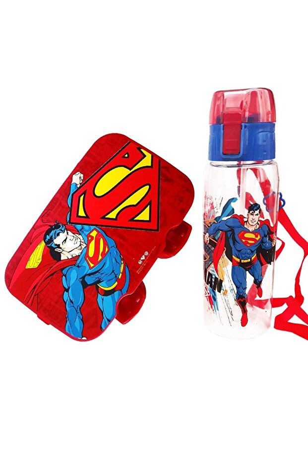 Children's Lunch Box and Water Bottle Set Superman