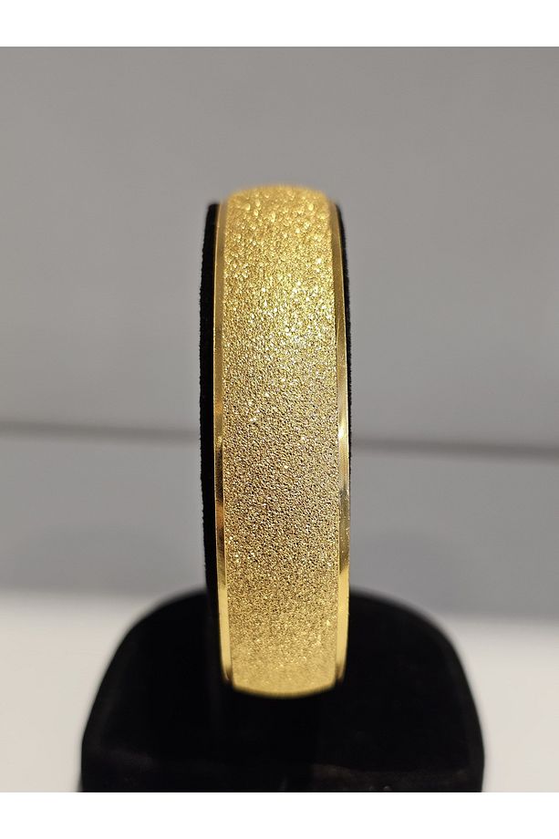 22Ayar Altın Kaplama Simli Bilezik 1.5 Cm Eninde - 1