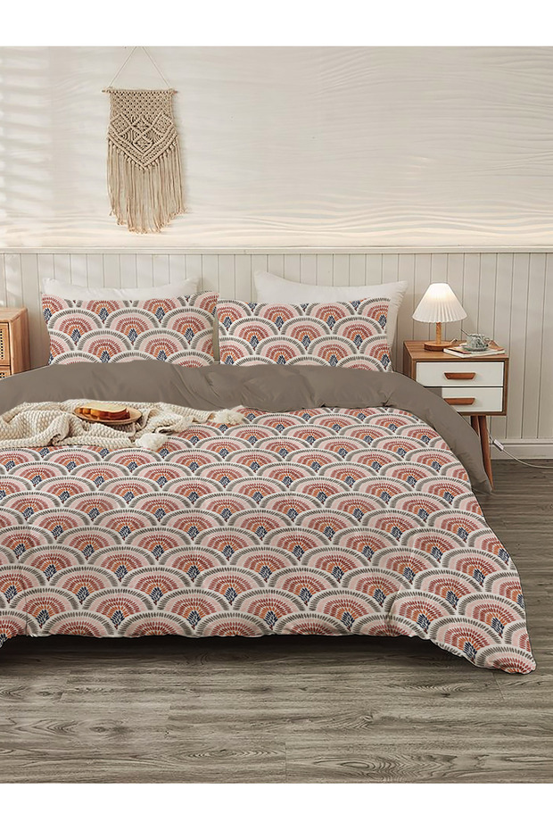 طقم غطاء لحاف مطبوع مزدوج - 200x220 سم (بدون ملاءة)