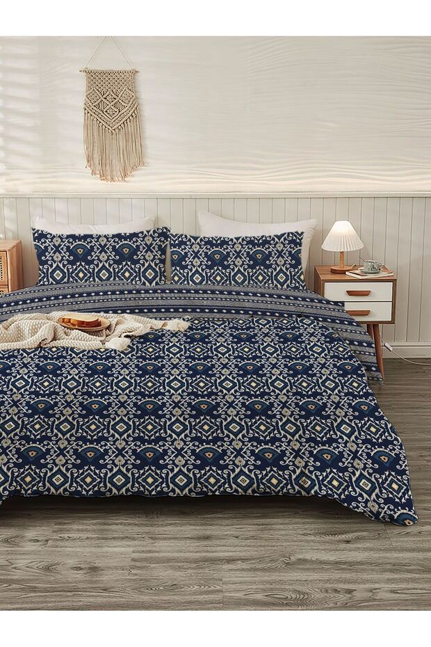 طقم غطاء لحاف مطبوع مزدوج - 200x220 سم (بدون ملاءة)