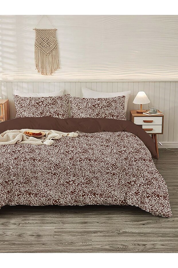 طقم غطاء لحاف مطبوع مزدوج - 200x220 سم (بدون ملاءة)