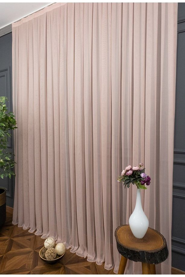 Pudra Grek Tül Perde Petek Zemin 350x260cm (1x2,5) Normal Pile Elısıon00201 - 3
