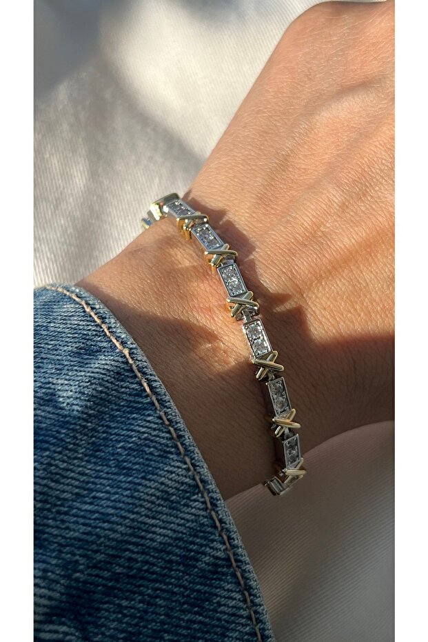 Çelik Tiffany X Bileklik - 1