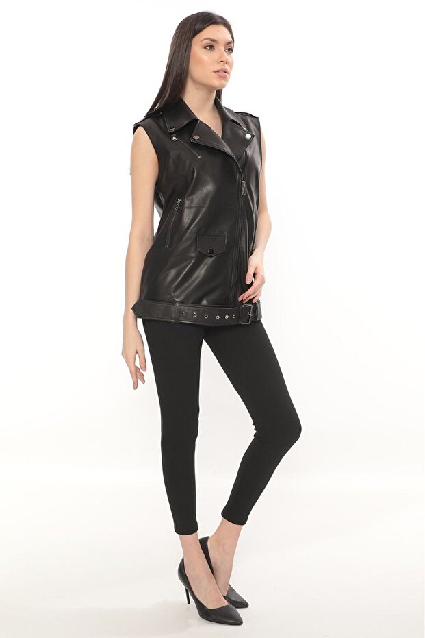 Hakiki Deri Kolsuz Ceket - 2