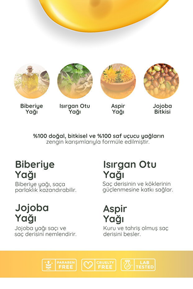 Biberiyeli Bitkisel Saç Serumu - 4