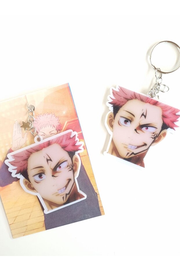 Jujutsu Kaisen Itadori-Sukuna Bag Ornament/ Keychain (1 Pc)