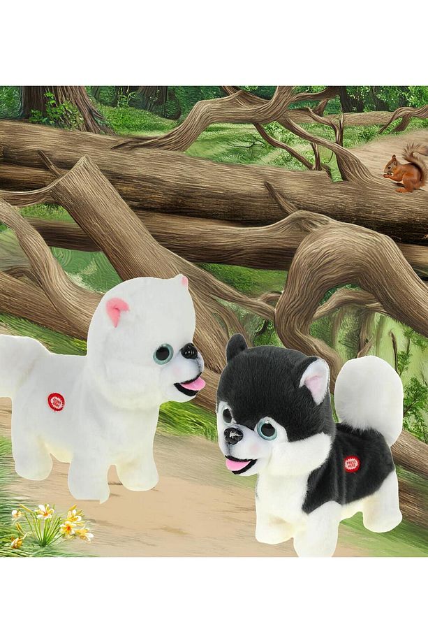 Yürüyen, Ses Tekrarlı, Hareketli Sevimli Peluş Köpek Boo - Cute Pomeranian - 7