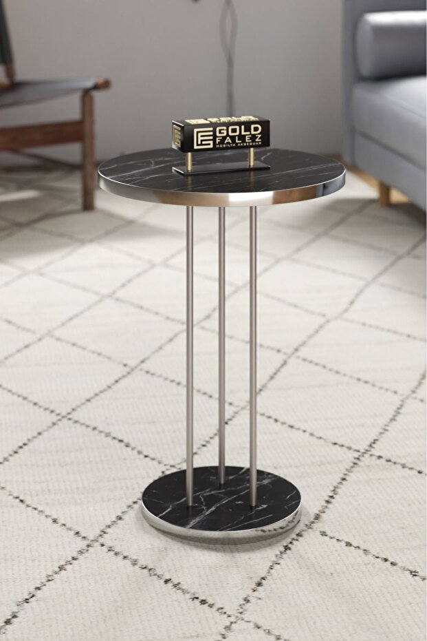 Zigon Sehpa Terra Gümüş Bendir - 5