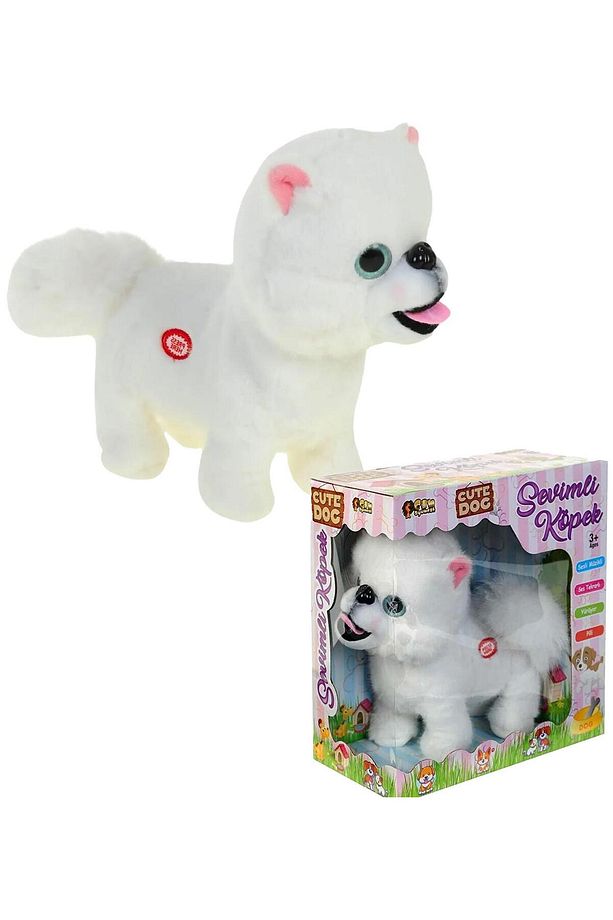 Yürüyen, Ses Tekrarlı, Hareketli Sevimli Peluş Köpek Boo - Cute Pomeranian - 1