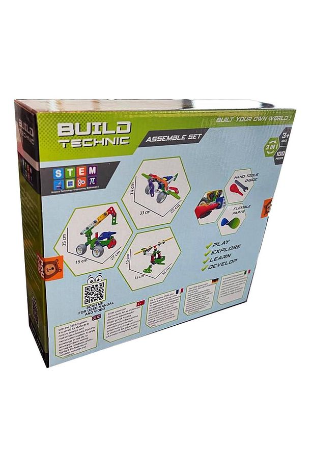 3in1 Build Technıc Set-100 Parça Block Yapı Seti - 6