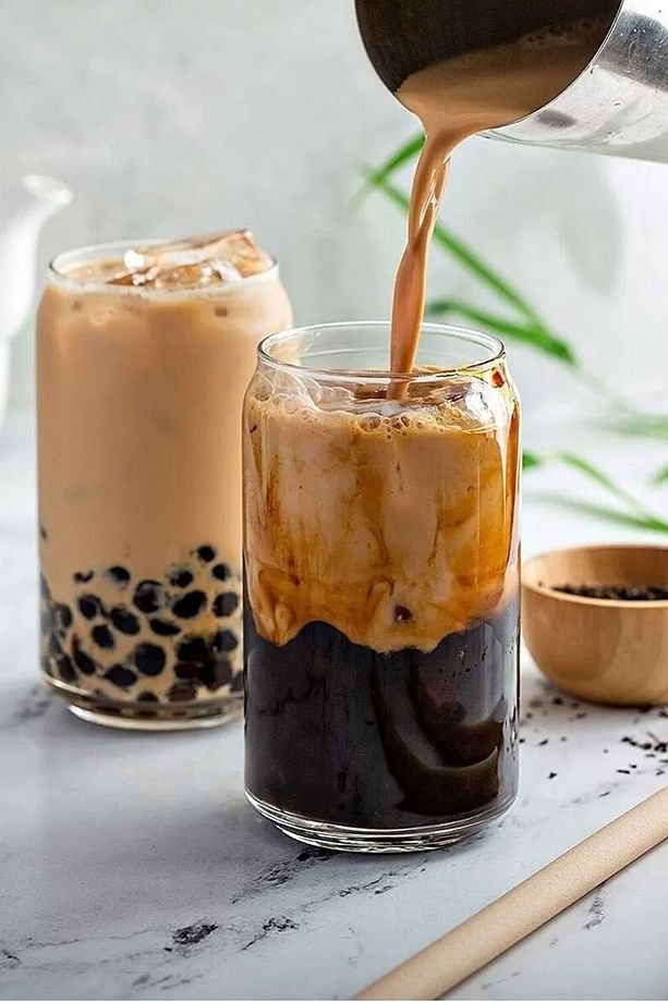 Cam Pipetli Borosilikat Cam Kola Kutusu Şelinde Bardak | Kahve Ve Sunum Bardağı 400ml 2 Adet - 3