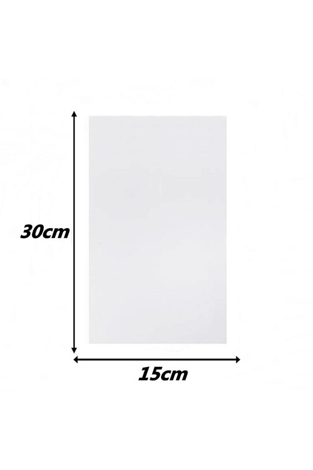 50 Adet Yüksek Kalite 15x30 Şeffaf Jelatin Poşet Bantsız Torba 15*30 Jelatin Poşet - 3