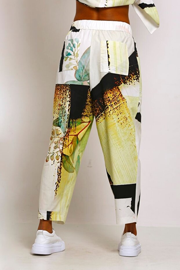 Desenli Pantolon - 5