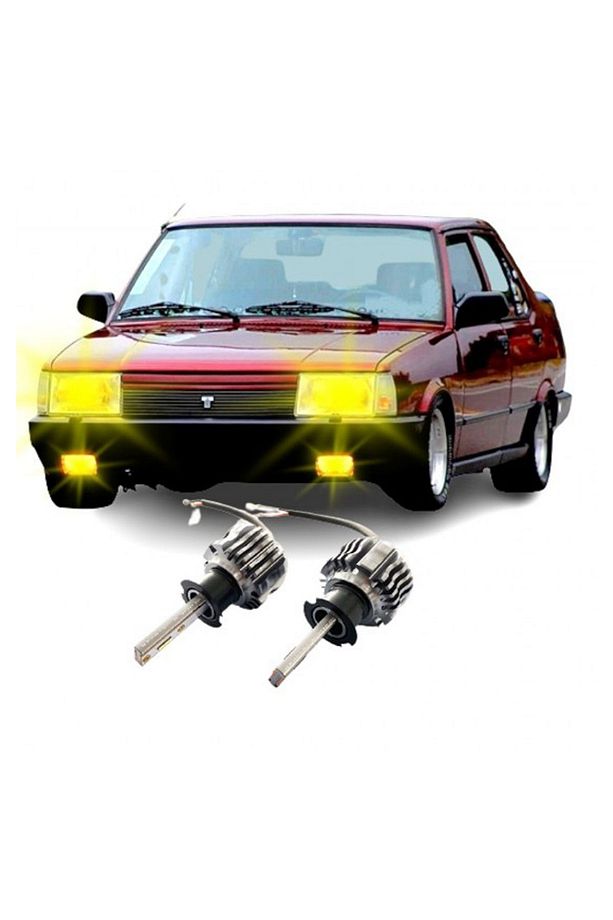 Fransız Sarı Renk Xenon Uzun Kısa H4 Farlar İçin Limon Sarısı Zenon Photon Zero - 1