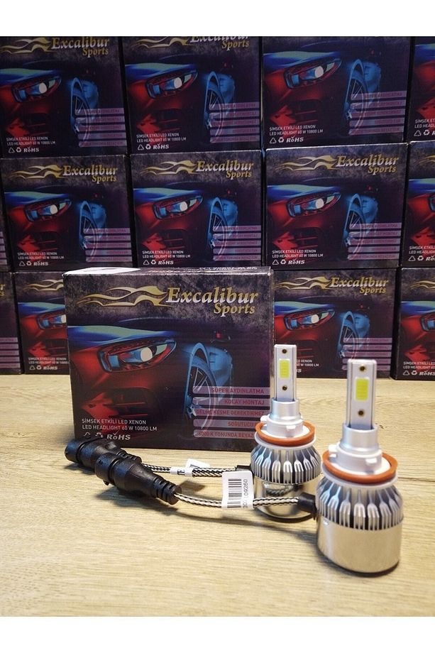 Excalıbur Xenon H4 Led Xenon Şimşek Etkili-10800lm 6000k- - 1