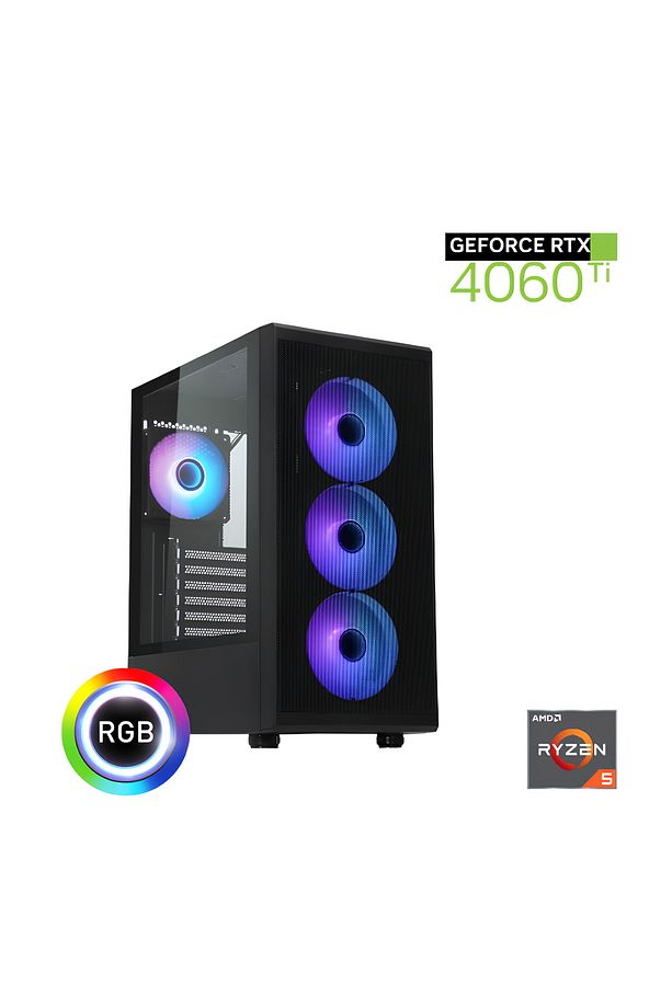Gaming R5-4060TI Ryzen 7500F Rtx 4060Tİ 16Gb Ddr5 32G 1tb SSD Oyun Bilgisayarı - 1