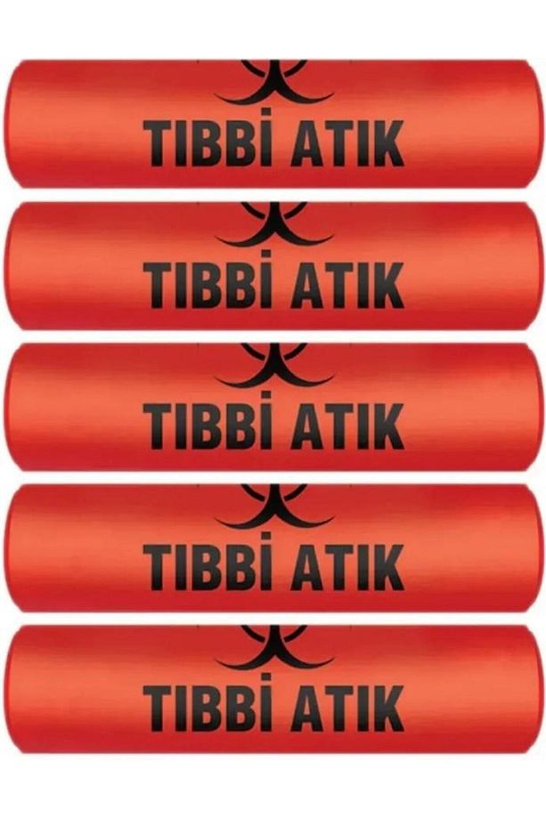 Tıbbi Atık Çöp Poşeti 55x60 300 gr 5 Rulo - 1