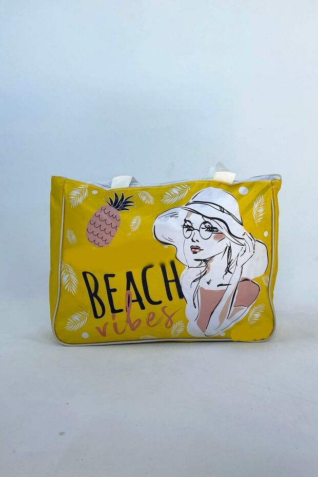 حقيبة الشاطئ الصفراء - 1