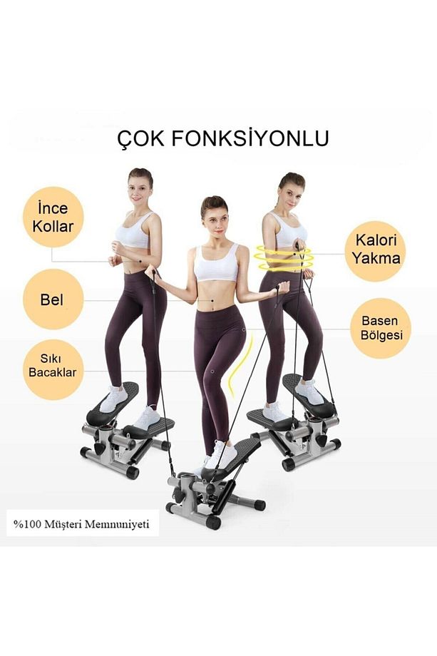 Stepper Egzersiz Aleti Adım Bandı Step Direnç Bandı Ve Lcd Ekranlı Adım Egzersiz - 6