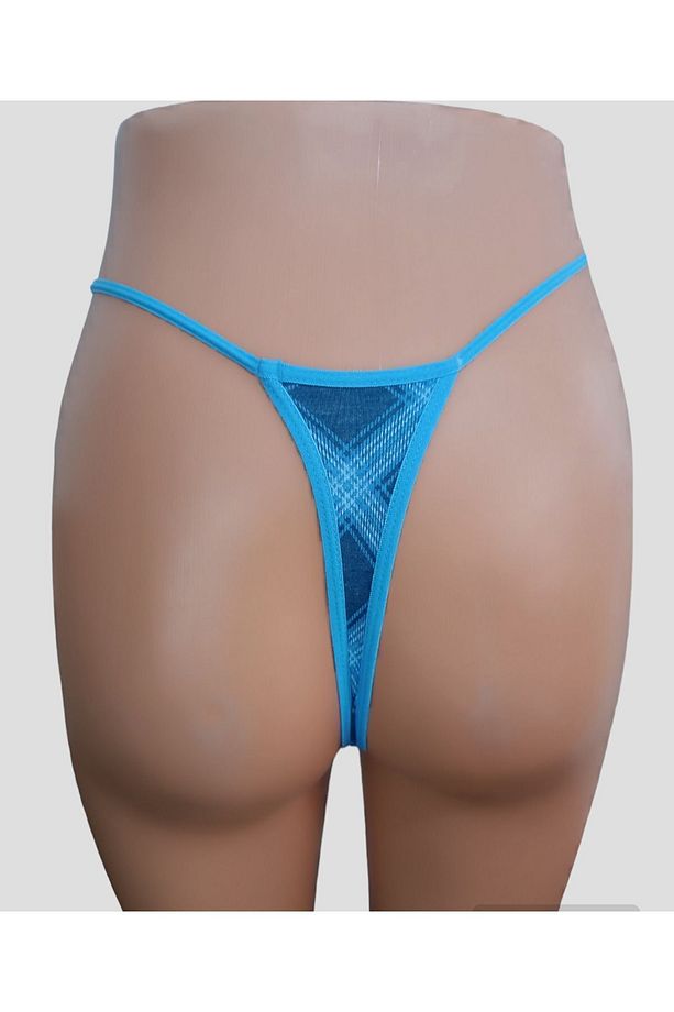 İpli Tanga String Desenli Külot - 2