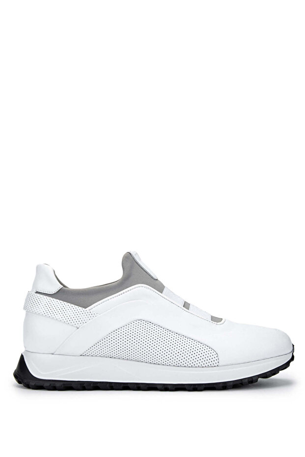 Men's Genuine Leather White Casual Shoes