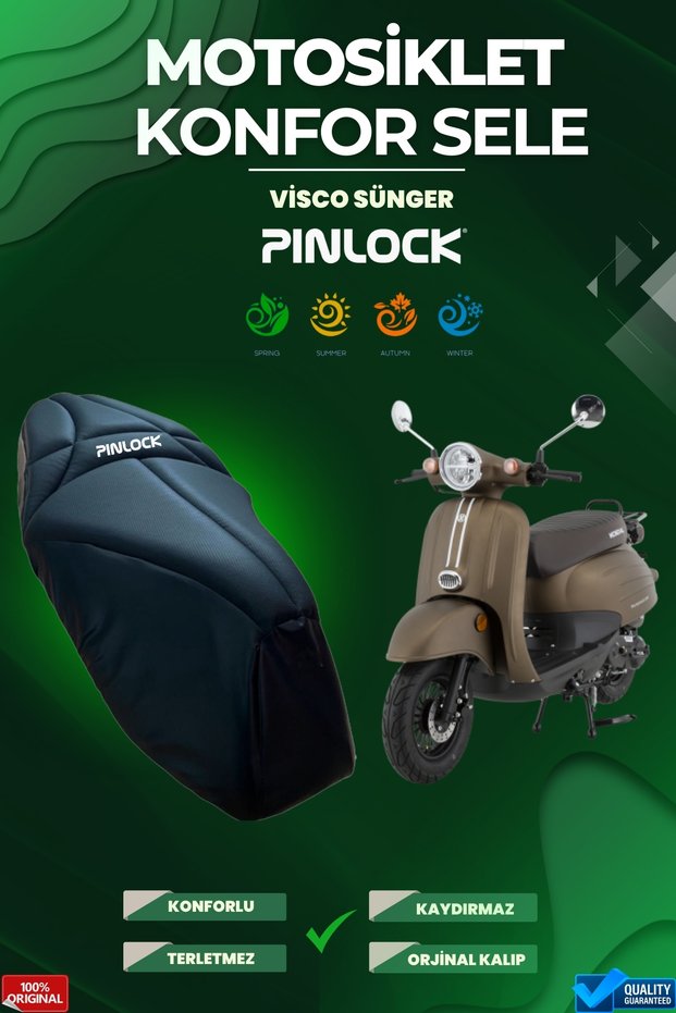 Mondial 50 Turismo - Motorcycle Comfort Pocket and Seat Cover Visco Sponge
