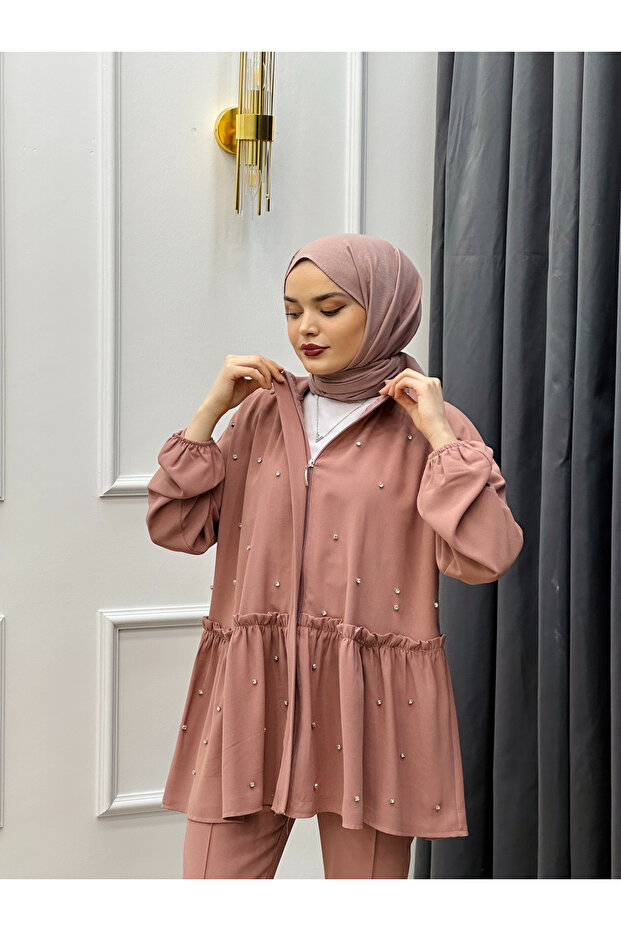 Stone Detailed DAMLA Suit Set