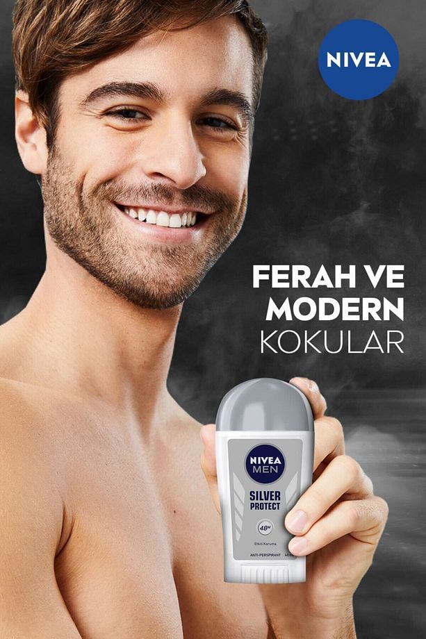 Men Erkek Stick Deodorant Silver Protect 48 Saat Anti-perspirant Koruma 40 ml - 3