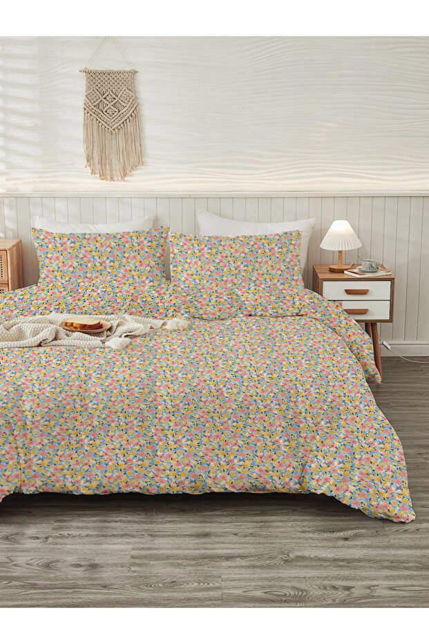 طقم غطاء لحاف مطبوع مزدوج - 200x220 سم (بدون ملاءة)