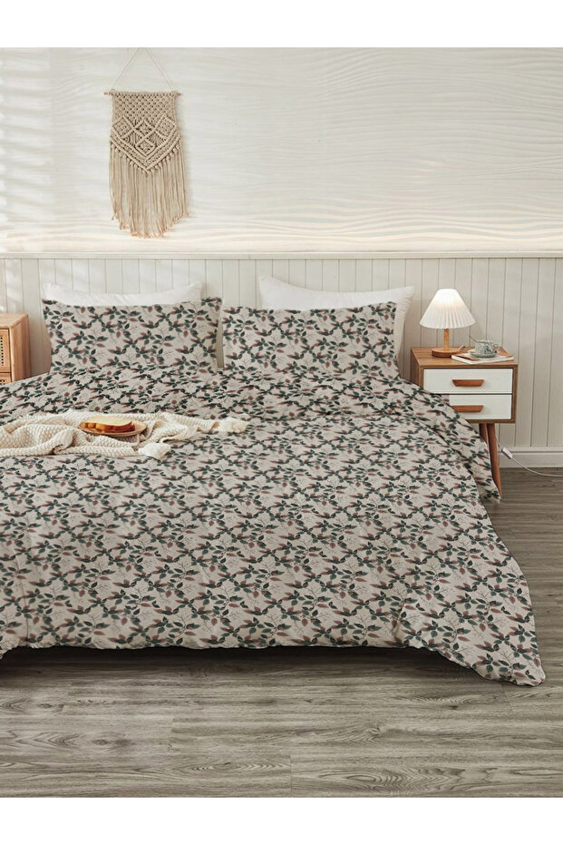 طقم غطاء لحاف مطبوع مزدوج - 200x220 سم (بدون ملاءة)