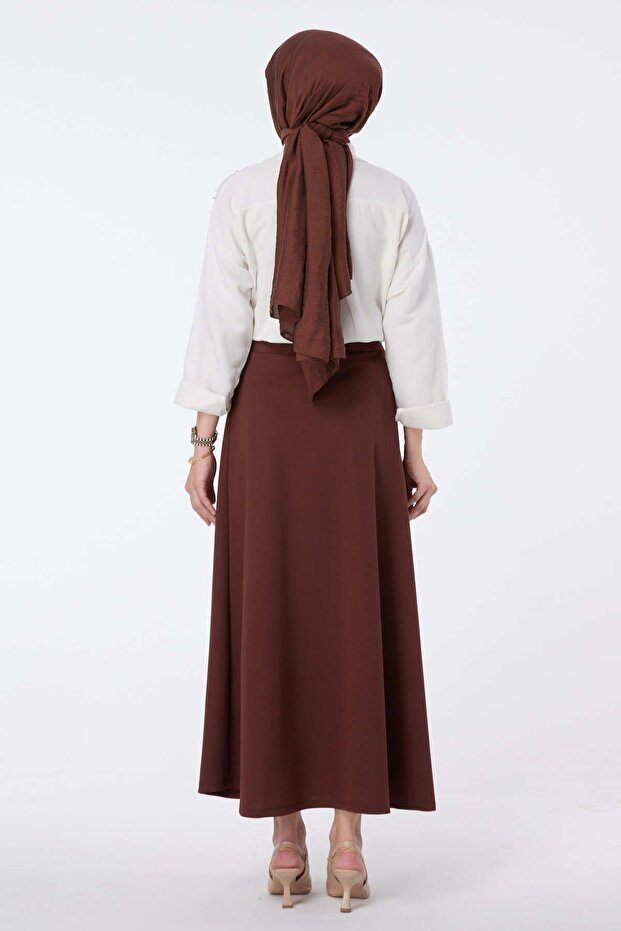 23643-HNĚDÁ Sukně - 5