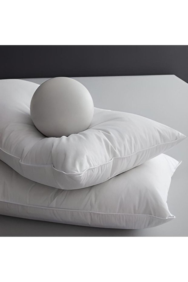 Set of 2 Cotton Baby Pillow Pure Silicone Filled 35x45 255gr Premium Quality
