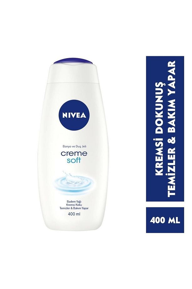 Creme Soft Kremsi Dokunuş Banyo Ve Duş Jeli 2x400ml Banyo Lifi - 2