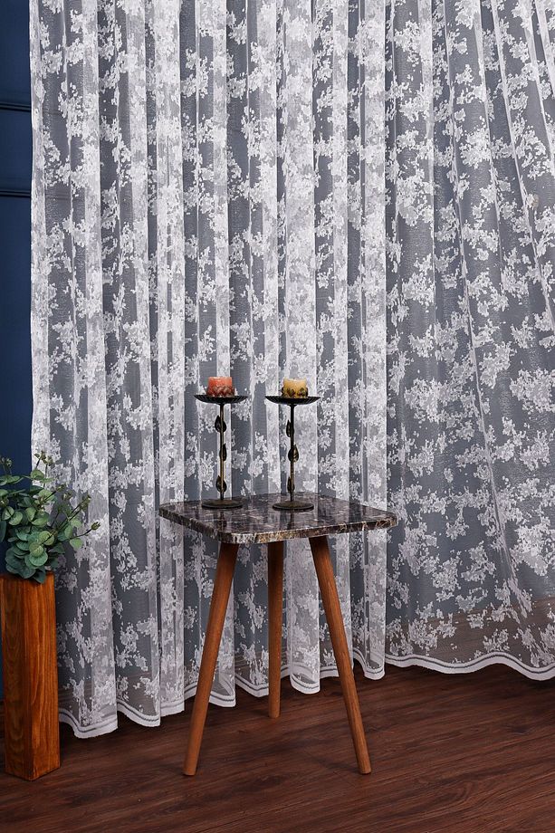 Bulut Desen Örme Tül Perde, 300x260cm, 1/2,5 Normal Pile, Elısıon03841 - 3
