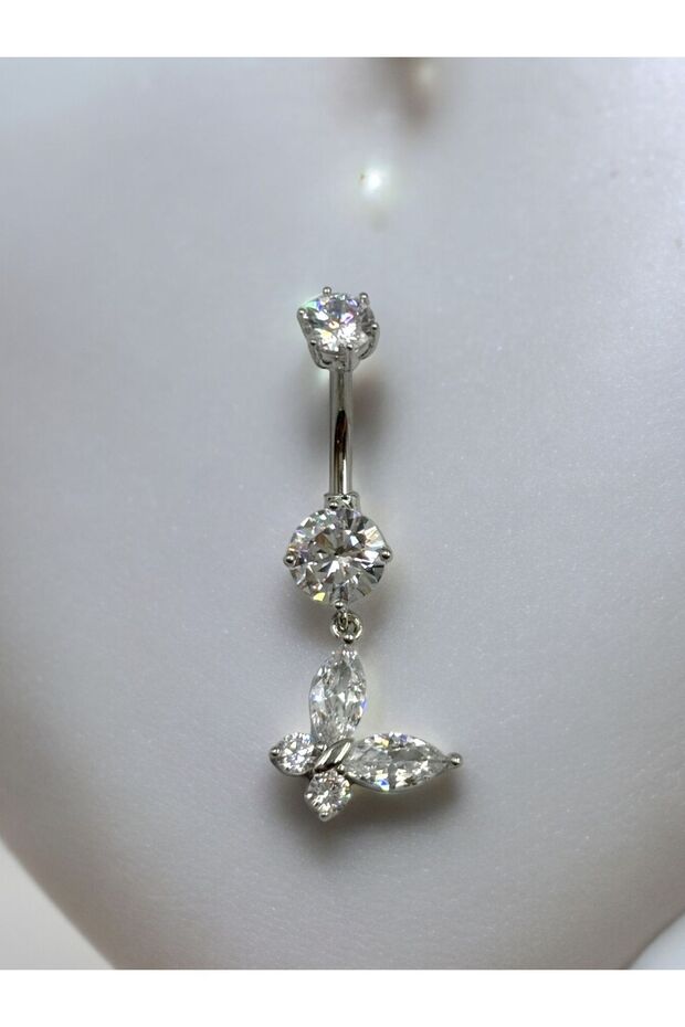 Çelik Göbek Piercing - 1