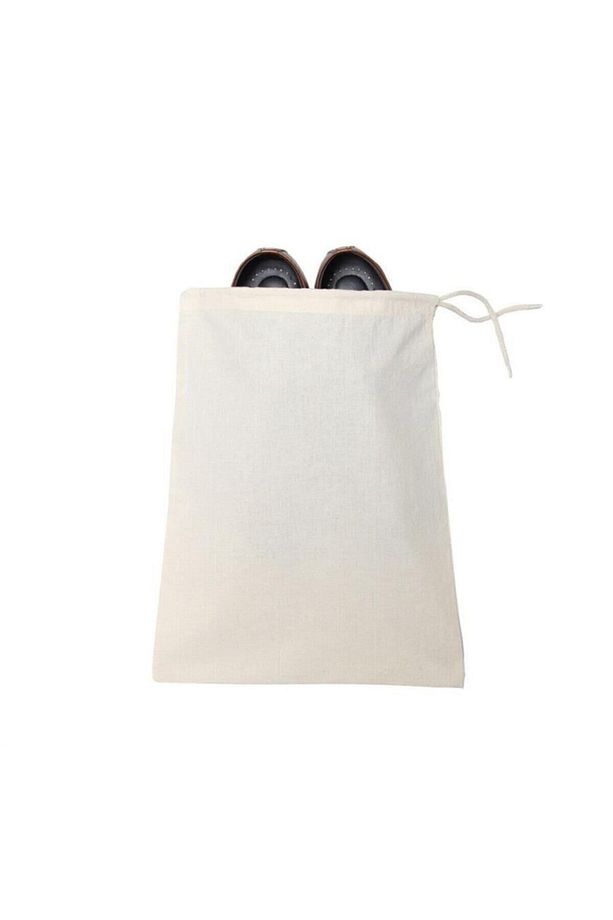 Ayakkabı Torbası  30 x 37 cm ham bez kumaş ( 5 ADET İÇİN ) - 2