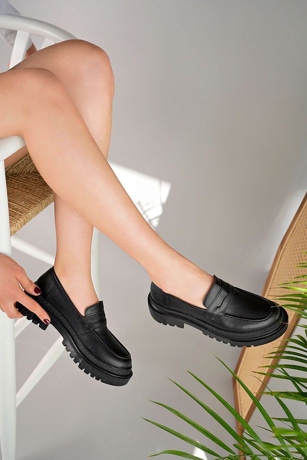 Kadın Kalın Taban Loafer Makosen Ayakkabı Luis Loafer 12 - 3
