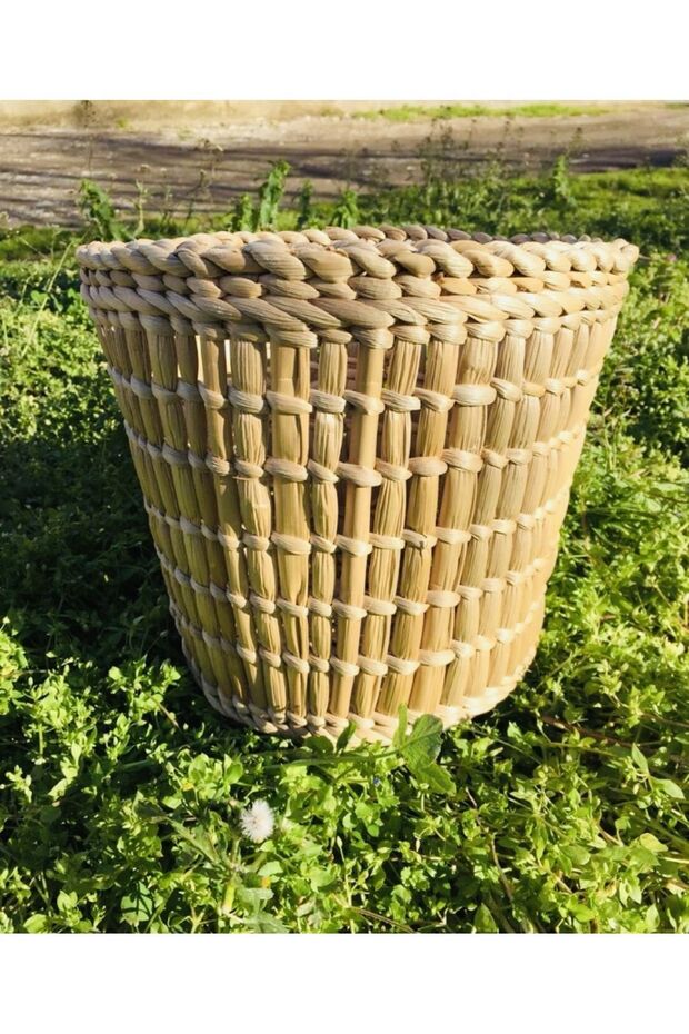 Bambu Hasır Saksı 21cm Çap - 2