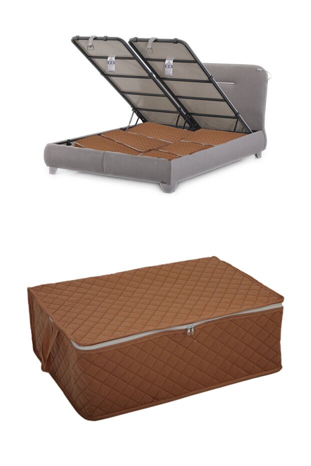 1 Adet Kapitoneli Baza Altı Hurç 60x40x22 (TABA) - 1