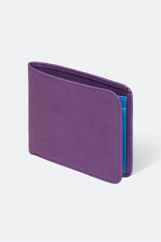 Erkek Deri Mor Katlanır Cüzdan Harper 04 - 1