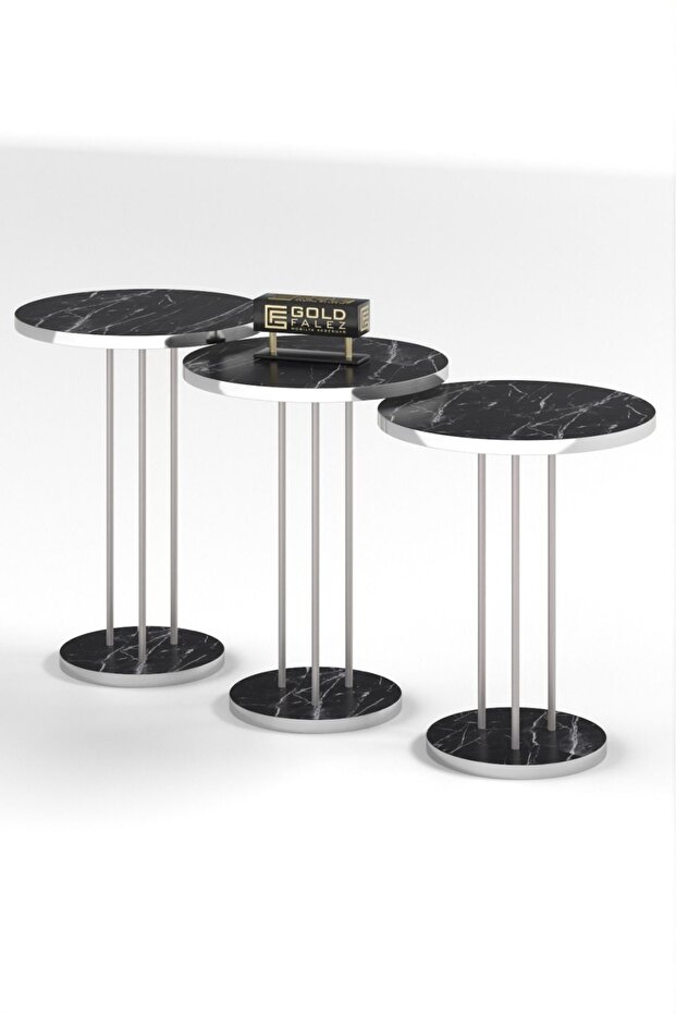 Zigon Sehpa Terra Gümüş Bendir - 6