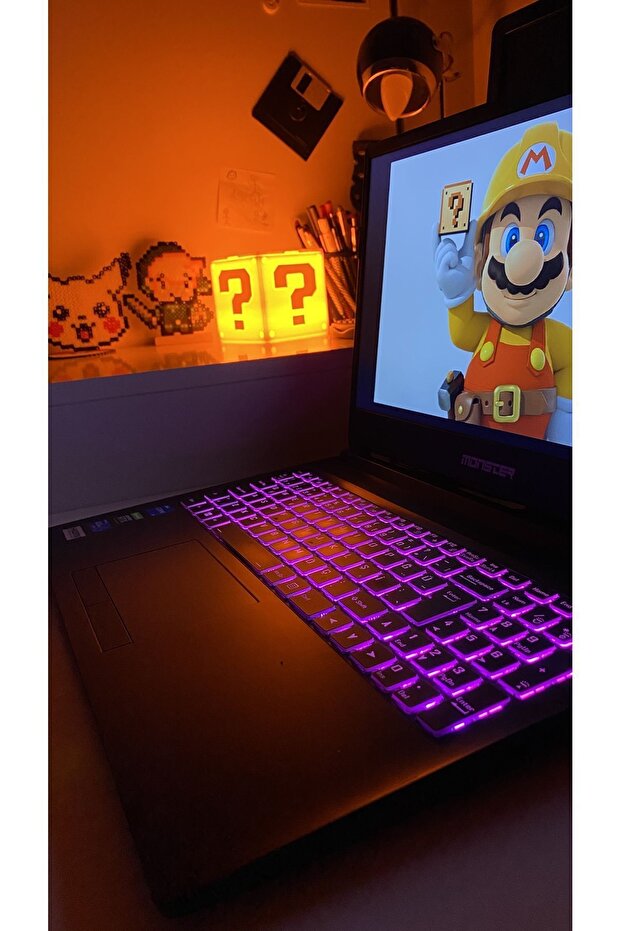 Süper Mario Dekoratif Kutu Lamba Gaming Dekor Gamer Hediye - 5