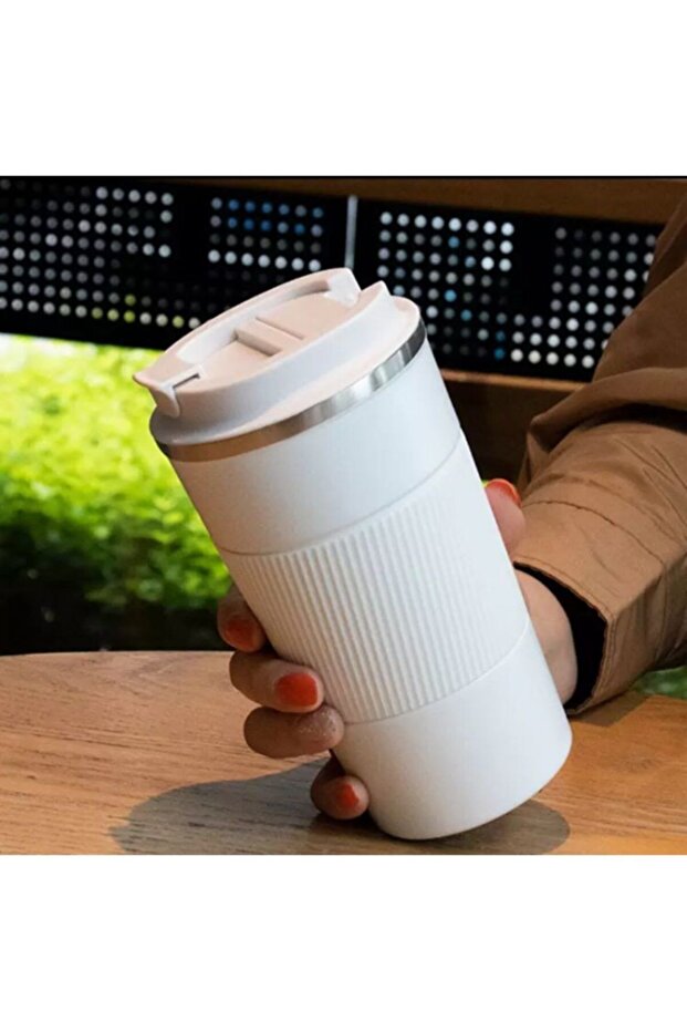304 Stainless Steel Thermos 500 Ml Double Layer Non-Slip Base Mug Hand-Burning Thermos Gly-549