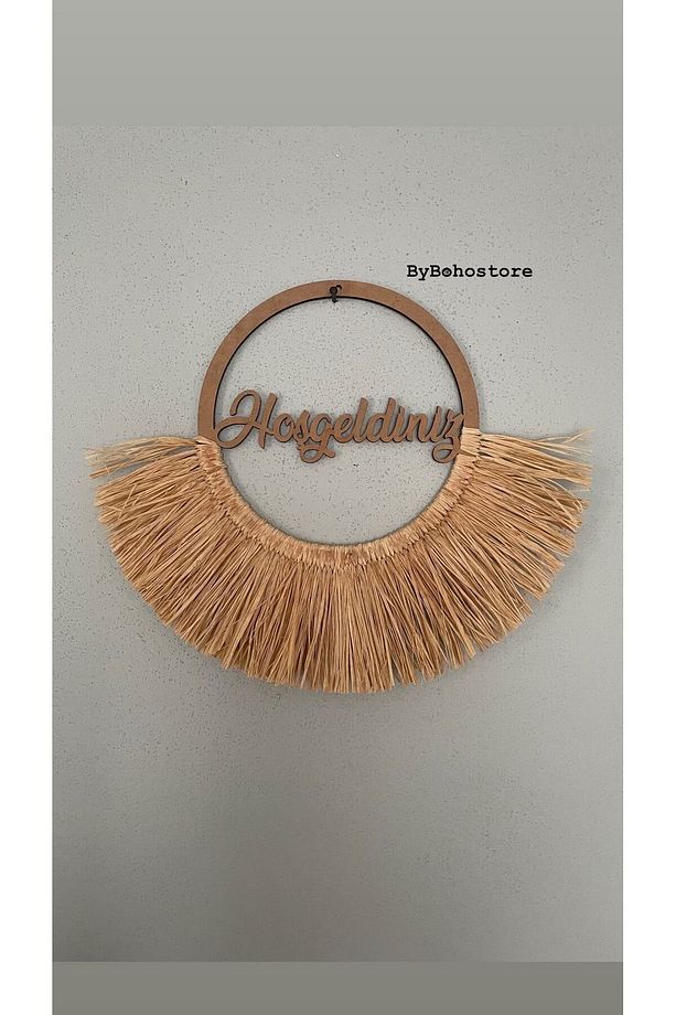 Hoşgeldiniz yazılı kapı süsü  & Bohem kapı süsü - 2